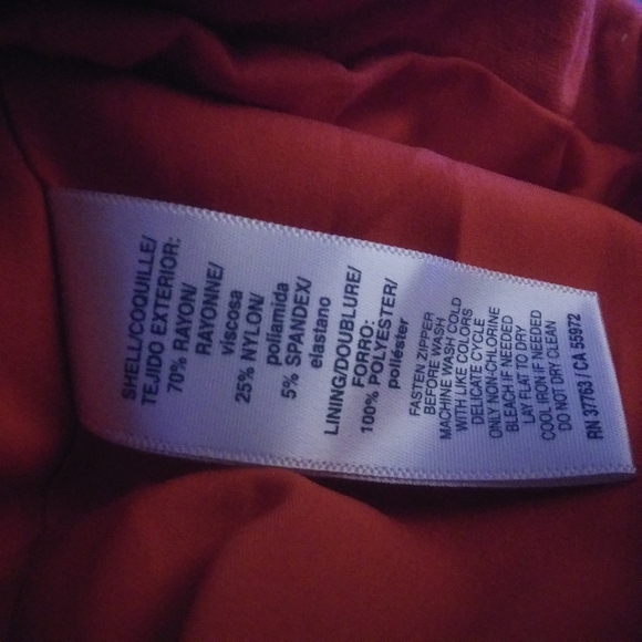 Harvest Season Hot! Orange Pumpkin Moto Jacket Rafaella Size Small EUC - Picture 6 of 6